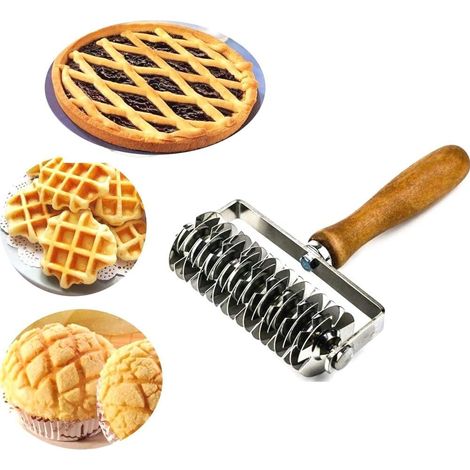 Machine à pétrir en acier inoxydable, machine à découper la pâte à tambour avec grille, ustensiles de cuisson pour tartes.-AquaForge (1/5)