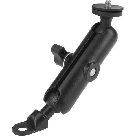 Support de rétroviseur pour moto avec fixation pour caméra d'action et vis de 6,35 mm (1/4 po). (1/5)