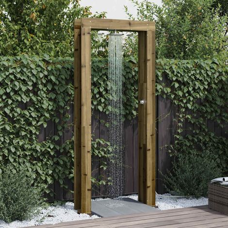 vidaXL Douche d'extérieur 226 cm Naturel