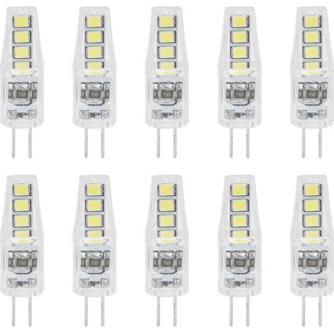 10er-Pack G4-LED-Lampen, 2 W, 180 lm – 360° weißes Licht – Polycarbonat – Ersetzt 20-W-Halogenlampen – 220 V (1/5)