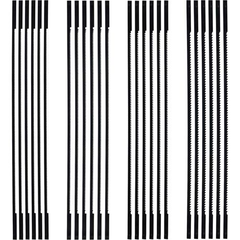 24 pièces Lames de scie à chantourner Assortiment de lames de scie à chantourner 6-1/2 15TPI 20TPI 24TPI 28TPI pour la réalisation de courbes complexes (1/4)