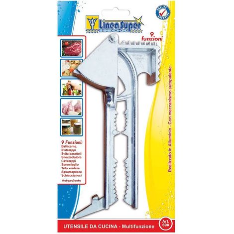UTENSILE DA CUCINA MULTIFUNZIONE 'SUPER' art. 698 - 9 funzioni
