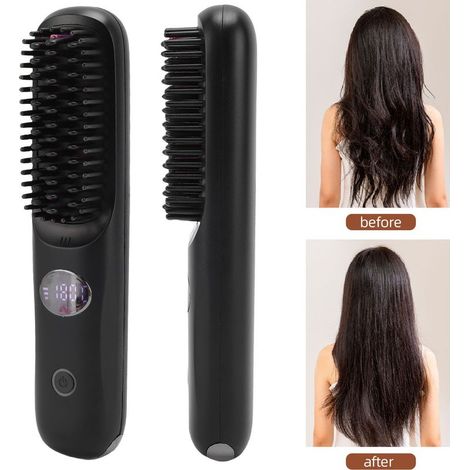[Séchoir à Cheveux Sans Fil] + [Ne Marque] + [Modèle 3 Temp] + [Coffre de Séchoir Sans Fil 2000mAh USB Rechargeable ABS Noir LED Display] (1/5)