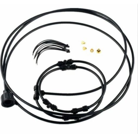 Système de Brumisation pour Fan Extérieur - Kit de 4 Ventilateurs avec 20in Spray Ring et Nozzles en Cuivre (1/5)