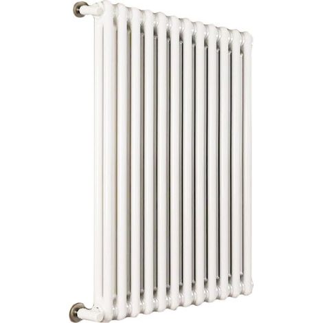 Ardesia radiatore tubolare 2 colonne 21 elementi h.600 - colore bianco RAL9016 - completo di tappo cieco e riduzioni da 1/2" 3541700061944 (1/4)