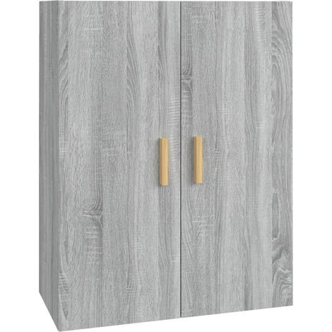 Armoire De Chambre - Armoire murale suspendue Sonoma gris 69,5x34x90 cm fr7977 - Maison La Vie (1/5)