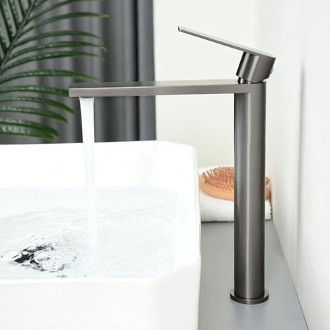 Robinet Lavabo Salle de Bain Haut, Mitigeur Lavabo Vasque à Poser (1/5)