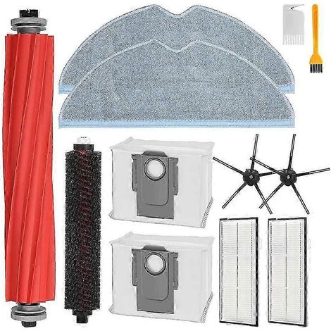 Pour Roborock S7 MaxV Ultra, pièces de rechange pour Xiaomi S7 Pro Ultra, kit d'accessoires : brosse latérale principale, filtre HEPA, sac de nettoyage - JXLGV (1/5)