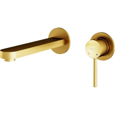 Grifo de lavabo empotrado Besco Decco Gold mate (1/4)