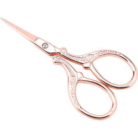 Ciseaux de couture anciens pour broderie au point de croix, outil de broderie, petits ciseaux (rose) (1/5)