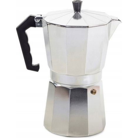 Cafetière Italienne - Aluminium 600 ml - 12 Tasses - Pour Cuisinière Gaz ou Électrique (1/5)