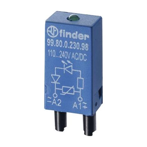 Module électrique Finder 99.80.9.024.99 indicateur LED diode libre (1/2)