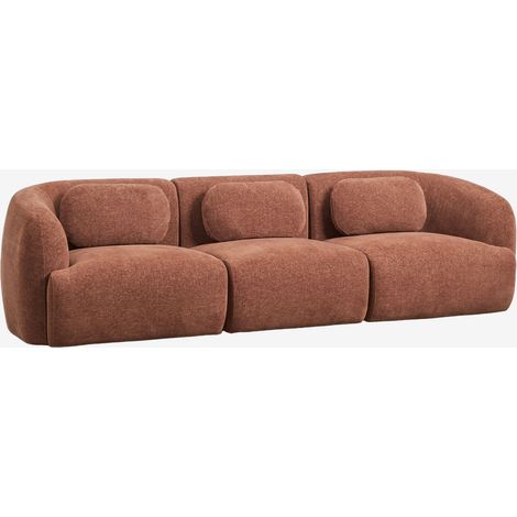 SKLUM 3-Sitzer-Modulsofa aus Chenille Coquette                                   