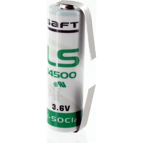 Pile Lithium Saft 3.6V LS14500 + Cosses