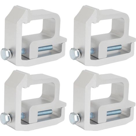 4pcs truck topper caps, universal silver mounting caps for pickup. (1/5)