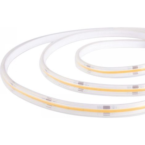 Ruban LED COB - 10 M - 3000 K - 24 V - Dimmable - IP68 Étanche - 8 mm - Pour Cuisine Miroir Décoration Intérieure