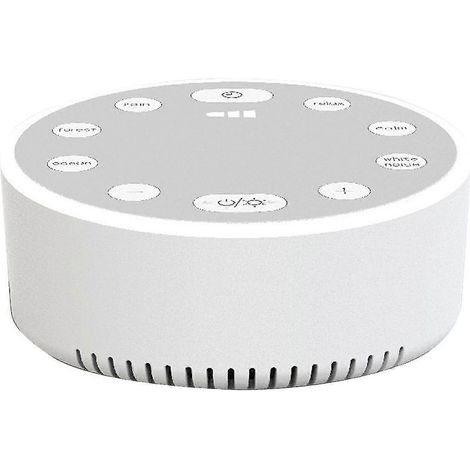 Détecteur de bruit blanc pour le sommeil, régulateur d'humeur, haut-parleur lumineux pour la respiration, couette pour le sommeil