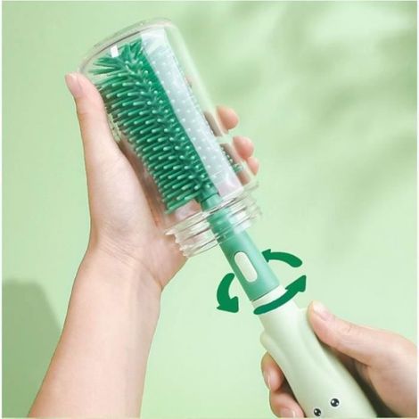 Goupillon BouteilleTube Brosse de nettoyagebrosse biberon long manche3 en 1 brosse de lavage de tasse en GOUPILLON (1/4)
