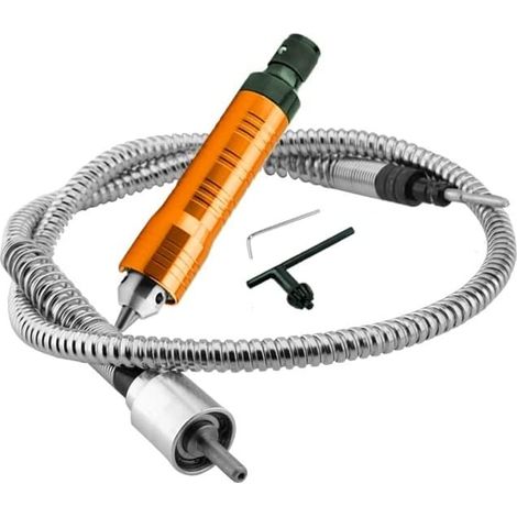 Câble d'extension multifonctionnel, tige flexible avec poignée en acier inoxydable pour outils (1/4)