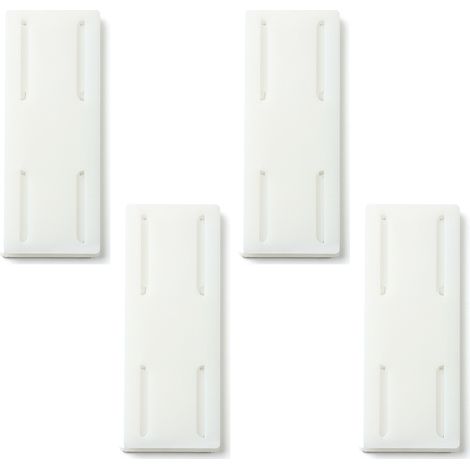 Support Murale Pour Bloc D Extension - Sans Perçage - Design Coulissant - Pour Prise Multiprise - Lot De 4 (1/5)
