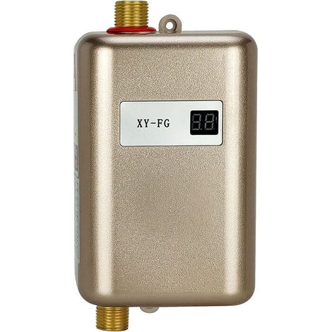 Mini chauffe-eau sans réservoir, chauffe-eau électrique, arrêt automatique en cas de surchauffe Plug and Play - Or, 3000W110v- (1/5)