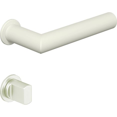 HEWI Drückergarnitur Serie 162 - mit Rundrosetten WC, weiß matt (1/5)