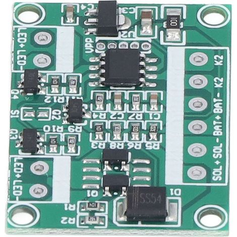 Bedienfeld für 6V/12V Solar-Gartenleuchte, abwechselnd gelbes Blinklicht, 3,7V langsam blinkendes Signallicht (1/5)