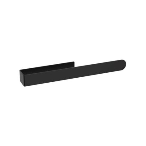 Porte Serviettes Mural Acier Inoxydable Noir Fixation sans Perçage, Support Adhésif Blanc, Pratique pour Salle de Bain (37 cm) (1/4)