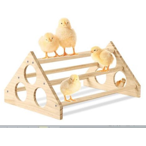 Balançoire à poules polyvalente, perchoir debout pour poules, bar à perchoirs pour poulets, ensemble de jeu en bois pour coqs (1/3)