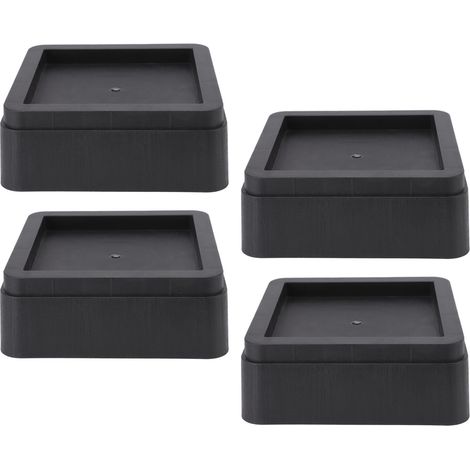 Lot de 4 rehausseurs de meubles en plastique de 5 cm (2 pouces) pour pieds de chaises, tables et canapés. Accessoires pour la maison, compatibles avec les lits, canapés et fauteuils. (1/5)
