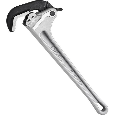 Clé Serre Tubes Droite 45,7 cm, Tuyau à Griffe en Aluminium, Clé de Plomberie avec Réglage Automatique de la Mâchoire, Portable et Poignée Ergonomique, pour Conduites d'Eau, Réparations Auto (1/5)