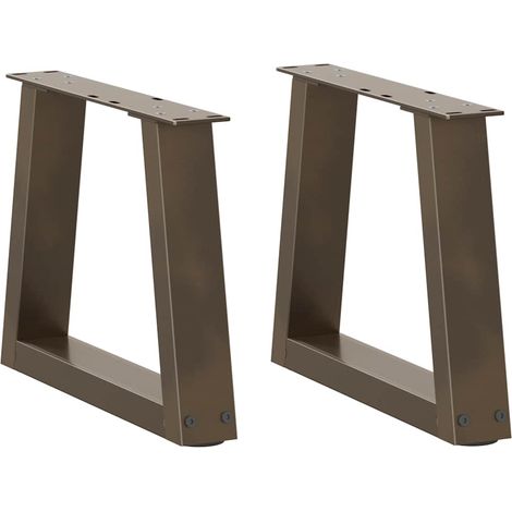 Couchtischbeine V-Form 2 Stück Naturstahl 30x(30-31,3) cm Stahl