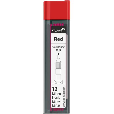 PICA Set de mines de couleur pour marqueur Fine Dry - Rouge