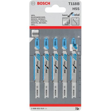 1CF BOSCH-A 5 LAME T 118 B PER SEGHETTO ALTERNATIVO