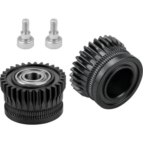 K1 Max Zahnräder, 2 Stück, vernickelte Stahl-Extruderzahnräder, kompatibel mit Creality K1/K1C/K1 Max/Ender 3 V3 und Ender 3 V3 Plus 3D-Druckern (1/5)