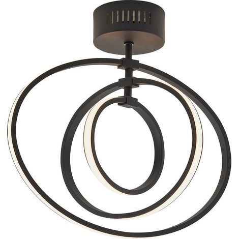 Endon Avali - Acrilico bianco e nero opaco con luce semi-incassata a LED (1/5)