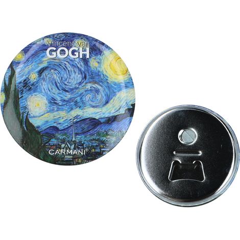 Carmani, abridor de botellas con imán - VAN gogh/La noche estrellada (1/3)