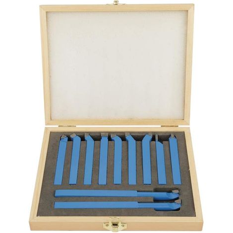 11Pcs Ciseau rotatif en métal dur Outil de fraisage pour tourneuse (1/5)
