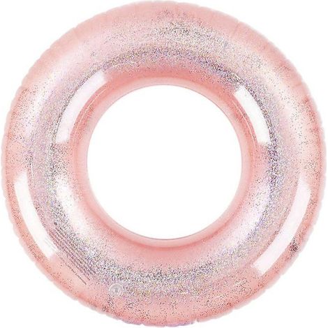 Bouée gonflable ronde avec paillettes en PVC. (1/4)
