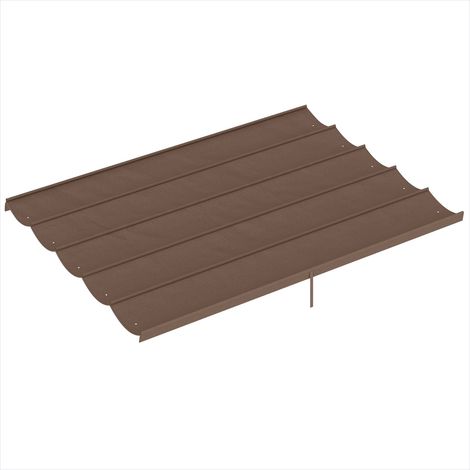 Tonnelle de jardin Toile de pergola rétractable 350 x 260 cm café (1/5)