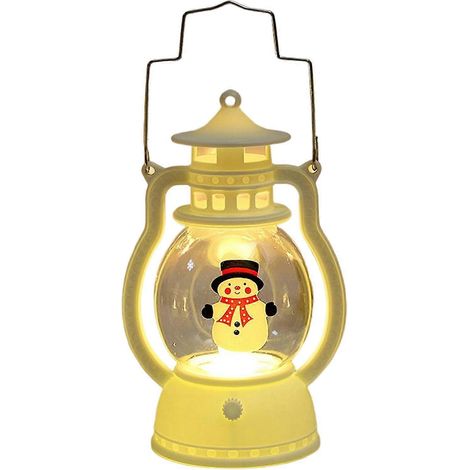 Lanterne de Noël rétro portable, veilleuse de Noël électronique, lampe de Noël créative (1/5)