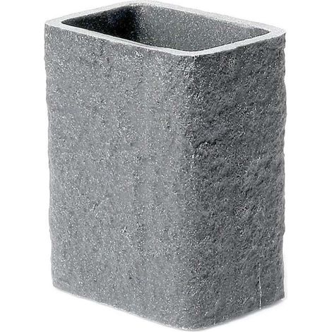 Sapho Gedy Aries - Vaso para cepillos y pasta de dientes, gris AR9808 (1/3)
