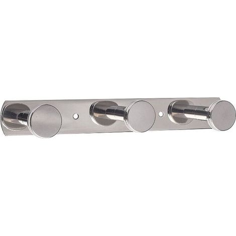 -Porte-Manteau Mural Crochets pour Serviettes avec 3 Crochets Patères Murales à Vis en Acier Inox 304 Porte-Serviettes pour Salle de Bain et Cuisine Chrome Brossé (1/4)