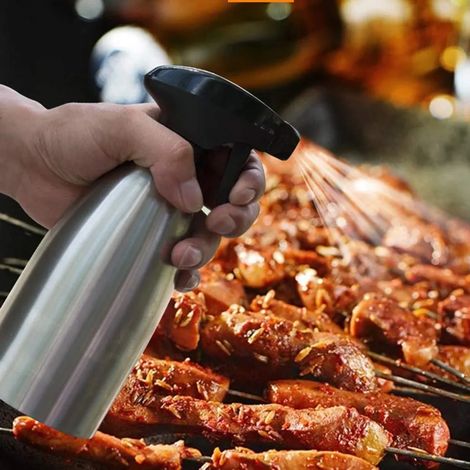 Vaporisateur d'huile, vaporisateur d'huile d'olive, vaporisateur de vinaigre, flacon pulvérisateur pour barbecue et marinade 15 x 7,4 x 7,4 cm (1/4)