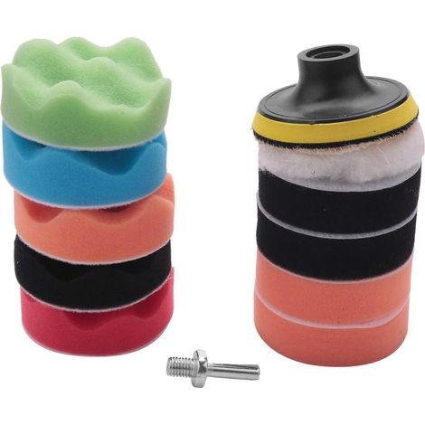 Set mit 11 gewellten Polierpads (7,6 cm / 3 Zoll) für Autopoliermaschinen (1/5)