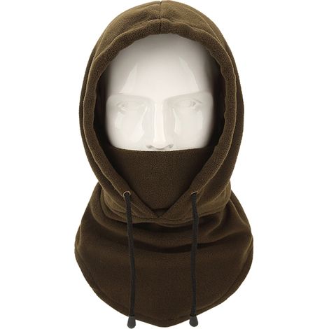 Masque Visage Hiver - Bonnet Anti-Vent Doublé Chaud pour Ski Vélo Extérieur - Taille Unique (1/5)