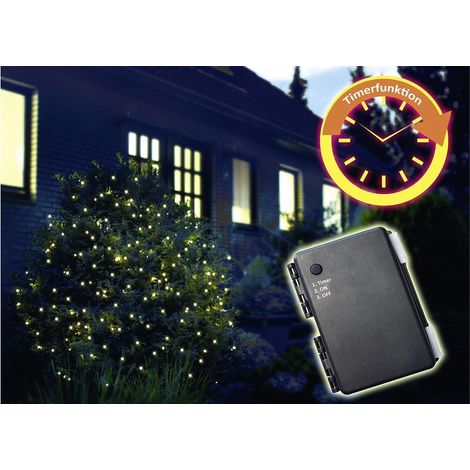 LED Batterielichterkette, 120 LEDs, Außenbereich, grünes Kabel (1/2)