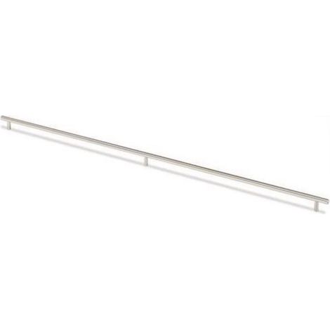 Tirador para mueble Salvia acero inoxidable cepillado 2 x 640 mm Ø 14 mm HETTICH
