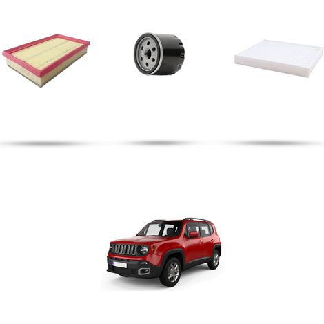 Kit tagliando 3 filtri compatibile con Jeep Renegade (BU) 1.3 PHEV 177kw dal 2019 (1/5)
