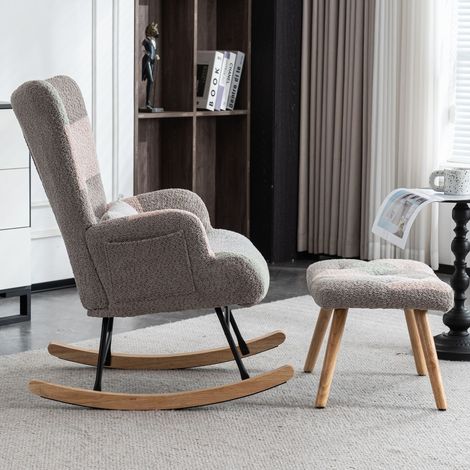Polstersessel aus Samt in Colorful 69.22 x 66.68 x 36.83 cm HOMAIRE (1/5)